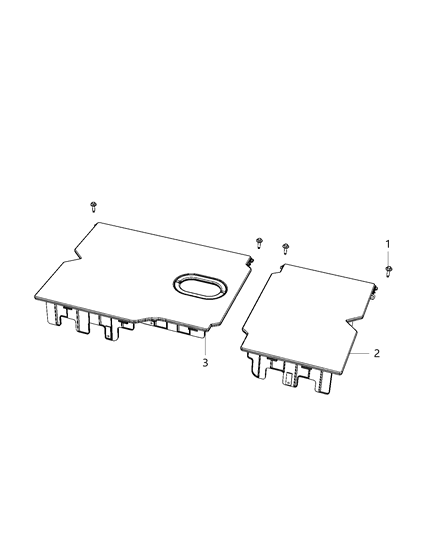 2019 Ram 4500 Load Floor Left Diagram for 6YA07RN8AA
