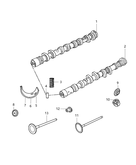 1986 Dodge D350 Valve Engine Intake Diagram for 5047068AA