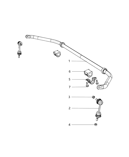 Link Rear Suspension Assist Diagram for 4709289AB