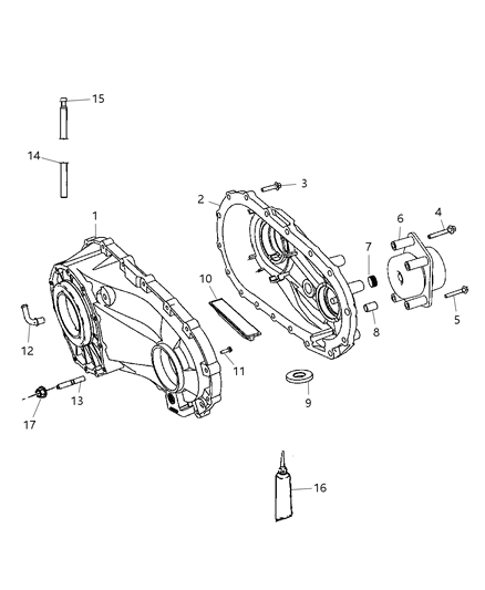 2006 Jeep Commander Bolt Hexagon Head M8X1.25X70 Diagram for 6504257