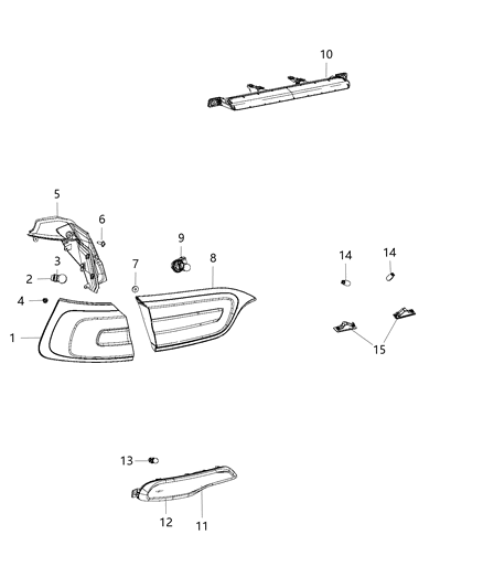 Lamp Tail Diagram for 68275958AC