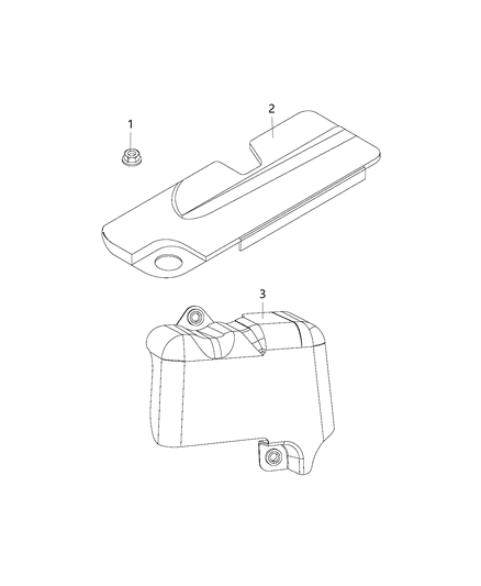 2015 Ram ProMaster 1500 Cover Engine Diagram for 68226967AA