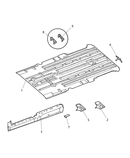 2024 Dodge Hornet Reinforcement, Shoulder Belt Swivel (Front/Back Use) Diagram for 4716378