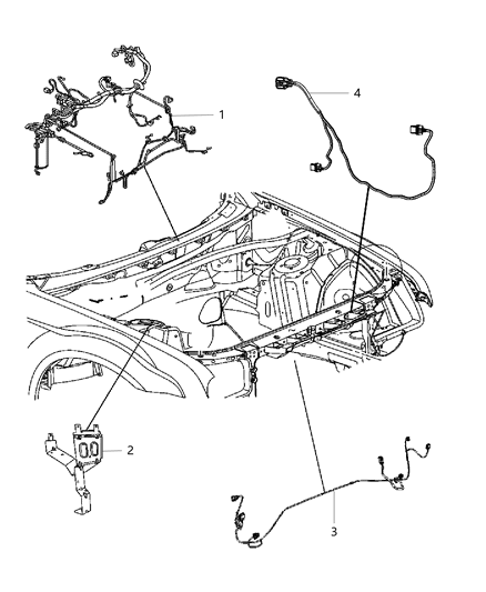 Wiring Headlamp To Dash Diagram for 68273752AD