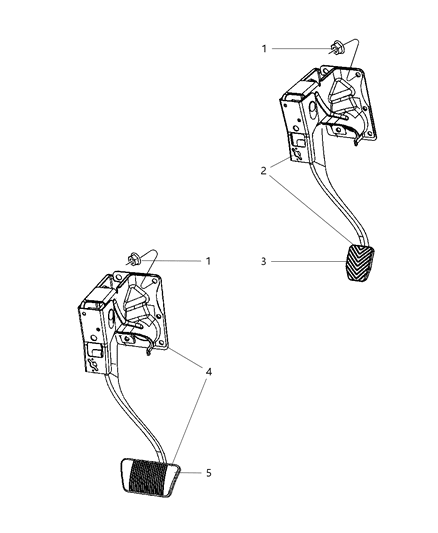 Pad Pedal Diagram for 68020438AA