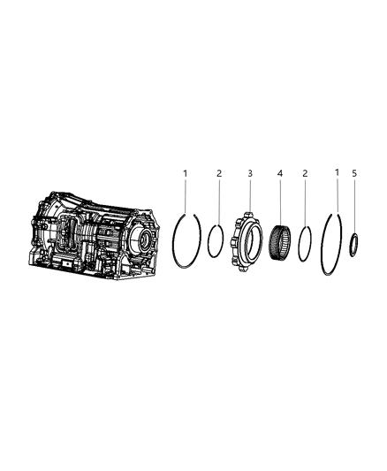 1986 Jeep Cherokee Race Oneway Clutch Outer Diagram for 68085967AA