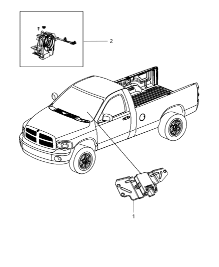 2002 Jeep Liberty Sensor Dynamics Lateral Acceleration And Yaw Rate Diagram for 56029341AD