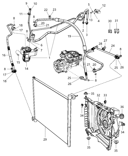 Nut Hexagon M6 Intake Manifold Support Bracket Diagram for 6104708AA