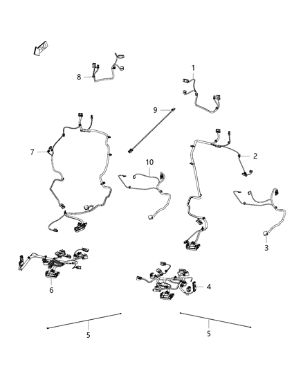 Wiring Jumper Active Head Restraint Diagram for 68230101AB