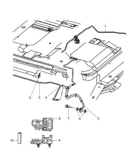 2021 Jeep Grand Cherokee L Hose Brake Diagram for 52089259AC