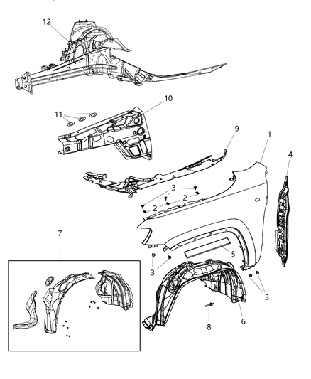 Stud Weld M5X1.6X20 Diagram for 6104997AA