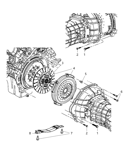 Pressure Plate Diagram for 4848708AF