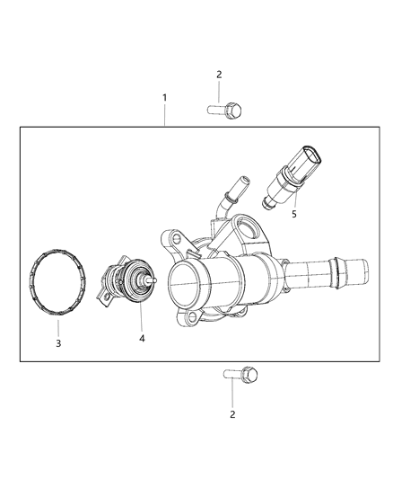 Housing Thermostat Include'S Thermostat Diagram for 5047263AB