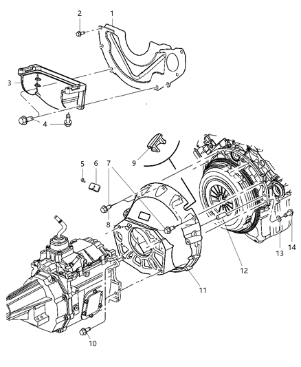 Housing Clutch Diagram for 52107540AD