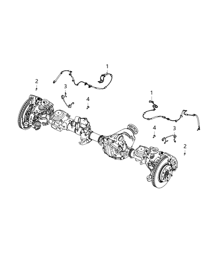 1992 Dodge Ram 50 Screw Cap Head M6X1.00X12.5 Sensor To Hub Diagram for 6512718AA