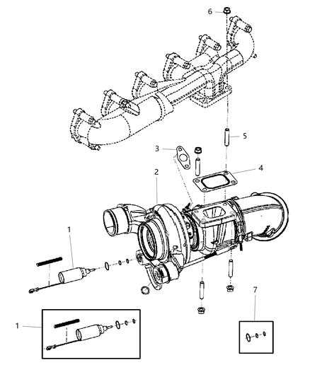 Stud Diagram for 5135785AA