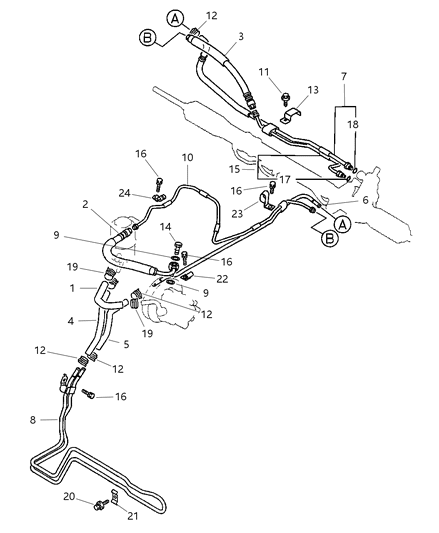 1999 Dodge Avenger Clip , (15.5) Up To 8-1-96 Diagram for MR133826