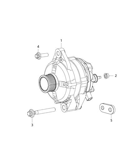 2016 Chrysler 300 Generator Engine Diagram for 56029739AA