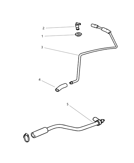 2021 Jeep Renegade Hose PCV Inlet Diagram for 4848340AC