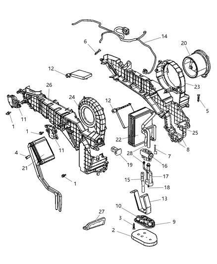 1998 Dodge Caravan Bolt Diagram for 5019649AA