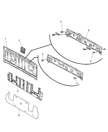 2008 Dodge Sprinter 2500 Exhauster Bodyside Aperture Diagram for 55055998AF