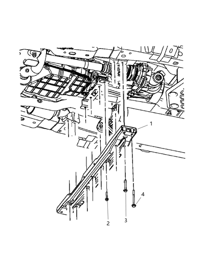 2025 Jeep Grand Cherokee Crossmember Transmission Diagram for 52090070AG