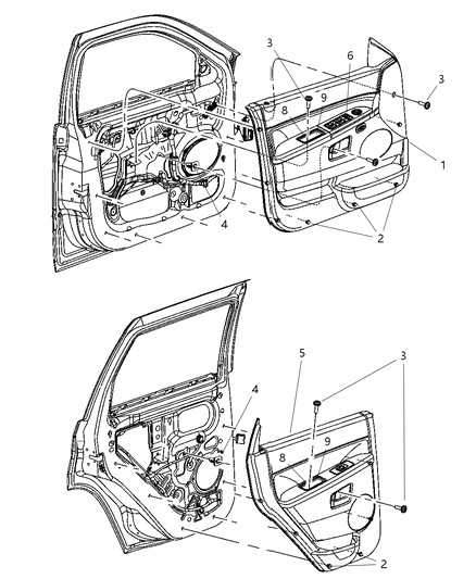 Bezel Switch Diagram for 5191108AA