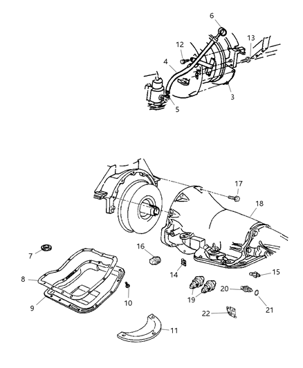 Seal And Gasket Package Transmission Diagram for 5093523AA