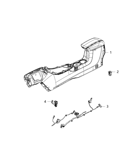Wiring Jumper Console Diagram for 68294788AD