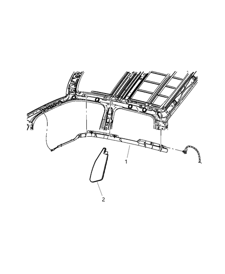 2014 Ram 1500 Air Bag Seat Diagram for 68239854AA