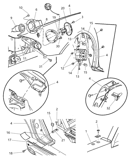 Door Fuel Fill Diagram for 5030331AC