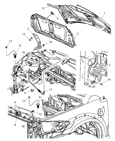 Hinge Hood Diagram for 4589116AG