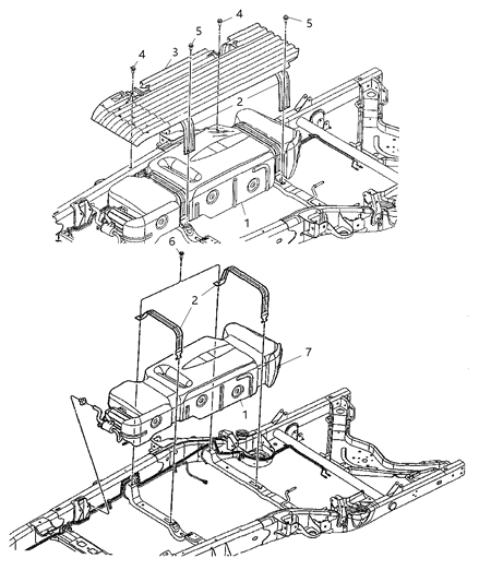 2003 Dodge Ram 2500 Van Tank Fuel Diagram for 68019617AA