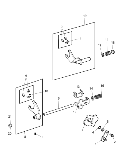 2023 Ram 1500 Classic Pin, Fork To Rail Roll Diagram for 1664355