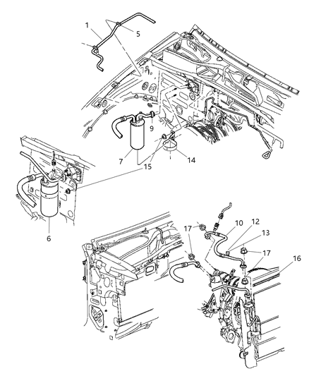 Line A/C Discharge Diagram for 55037800AE