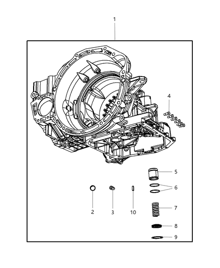 1999 Chrysler Town & Country Case Transaxle Diagram for 68003765AA