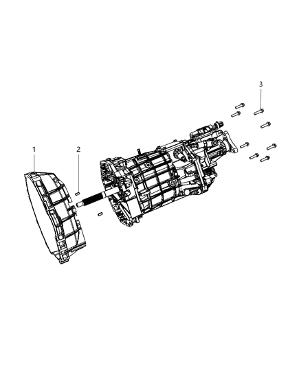 2015 Dodge Challenger Housing Clutch Diagram for 68271180AA