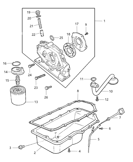 Indicator Engine Oil Level Diagram for 4777959AA