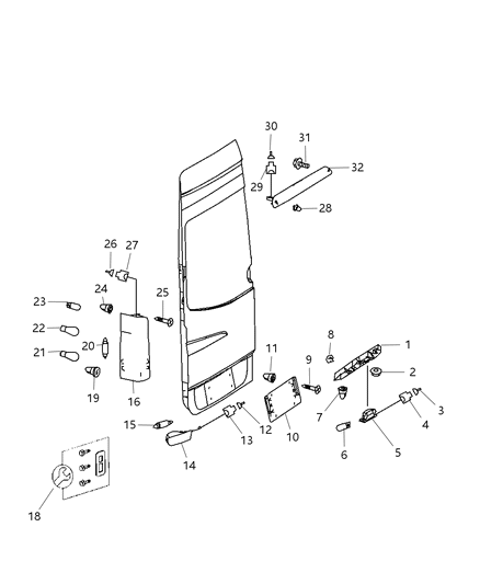 Lamp Tail Stop Turn Diagram for 68012882AA