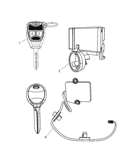 Receiver Control Module Diagram for 5026072AR
