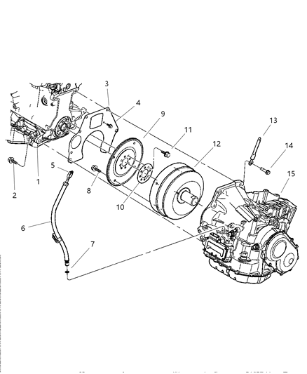 2006 Chrysler PT Cruiser Converter Package Torque Diagram for 5093888AB
