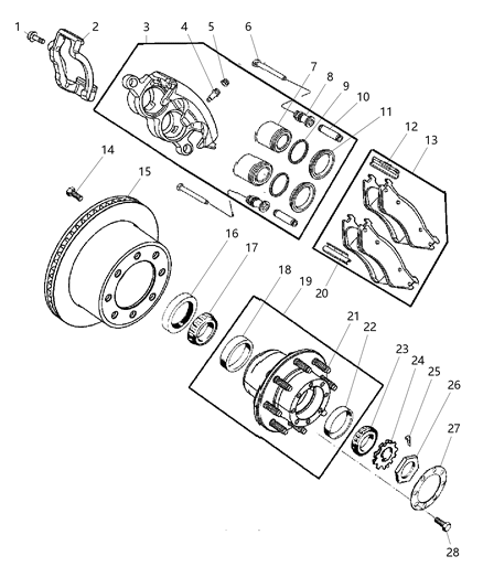 Seal Wheel Bearing Diagram for 5086773AB