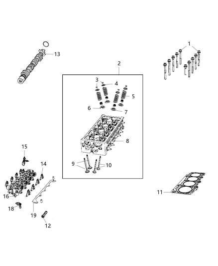 2006 Jeep Commander O Ring Manifold Tuning Valve Actuator Diagram for 68439491AA