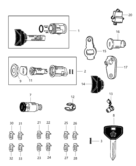 2002 Jeep Wrangler Gasket Door Lock Cylinder Black Diagram for 55235561