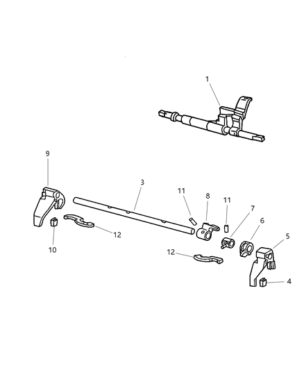 2003 Dodge Viper Rail Reverse Shift Diagram for 5018861AA
