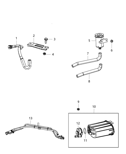 Canister Vapor Diagram for 5147060AA