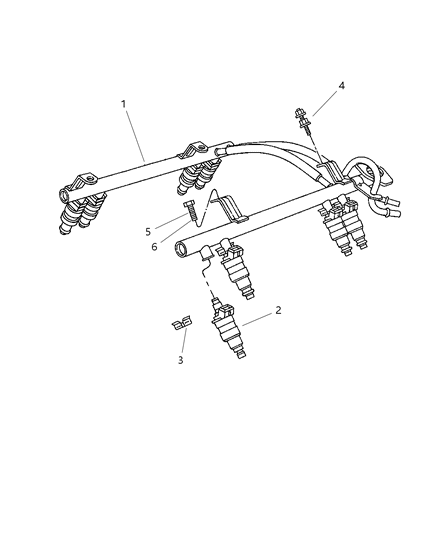 Injector Fuel Diagram for 53032145AA