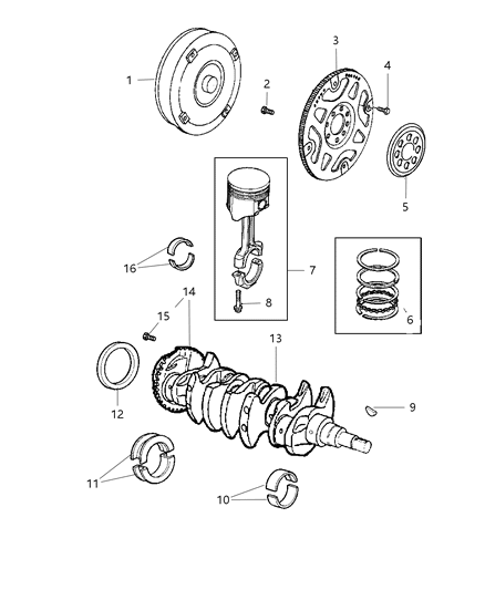 2022 Dodge Durango Piston Pin And Rod Diagram for 4648828AG