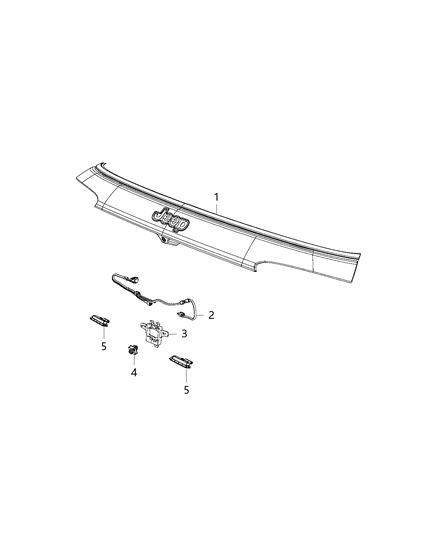 Bracket Camera Diagram for 68364700AA