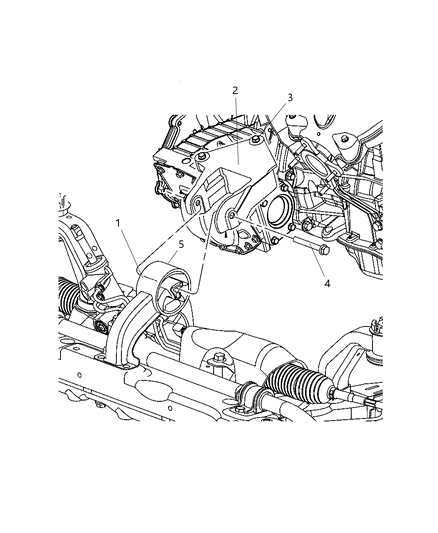 2002 Dodge Grand Caravan Bushing Isolator Diagram for 5085079AB